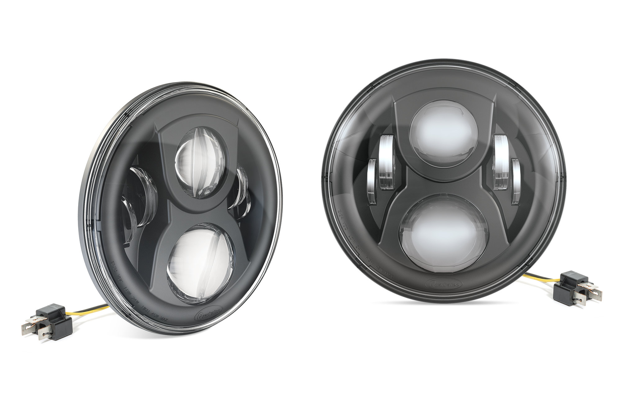 Quadratec Premium LED Projector Beam Headlights for 5586 Jeep CJ & 97